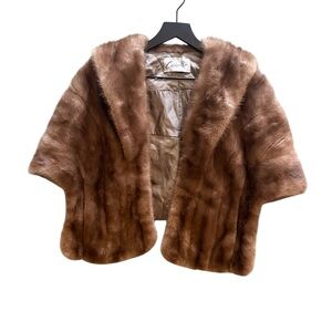 Vintage Carrolls mink Luxurious Brown stole